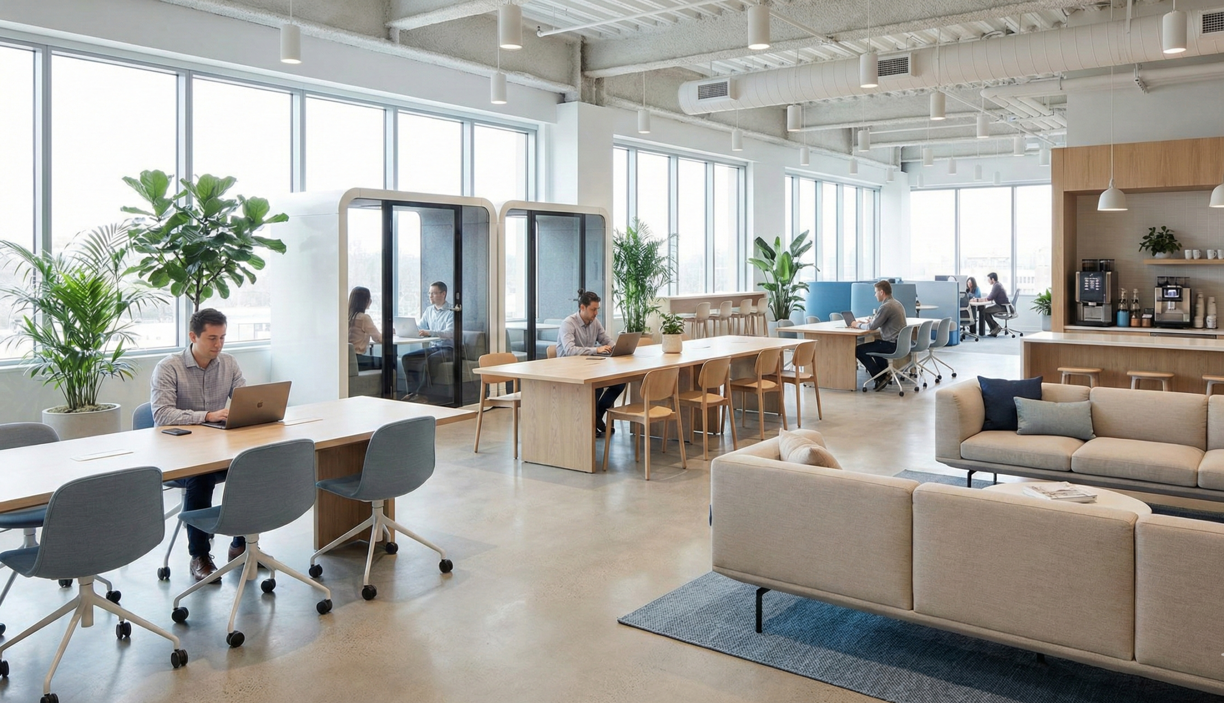 7 Modern Office Interior Design Ideas That Boost Productivity and Company Culture - Bludesign